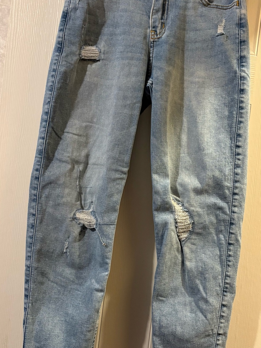 abercrombie kids Light Blue Distressed Jeans